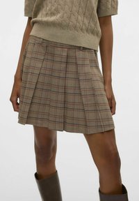 Vero Moda VMELLIE MITTLERE TAILLE - Jupe trapèze - silver mink
