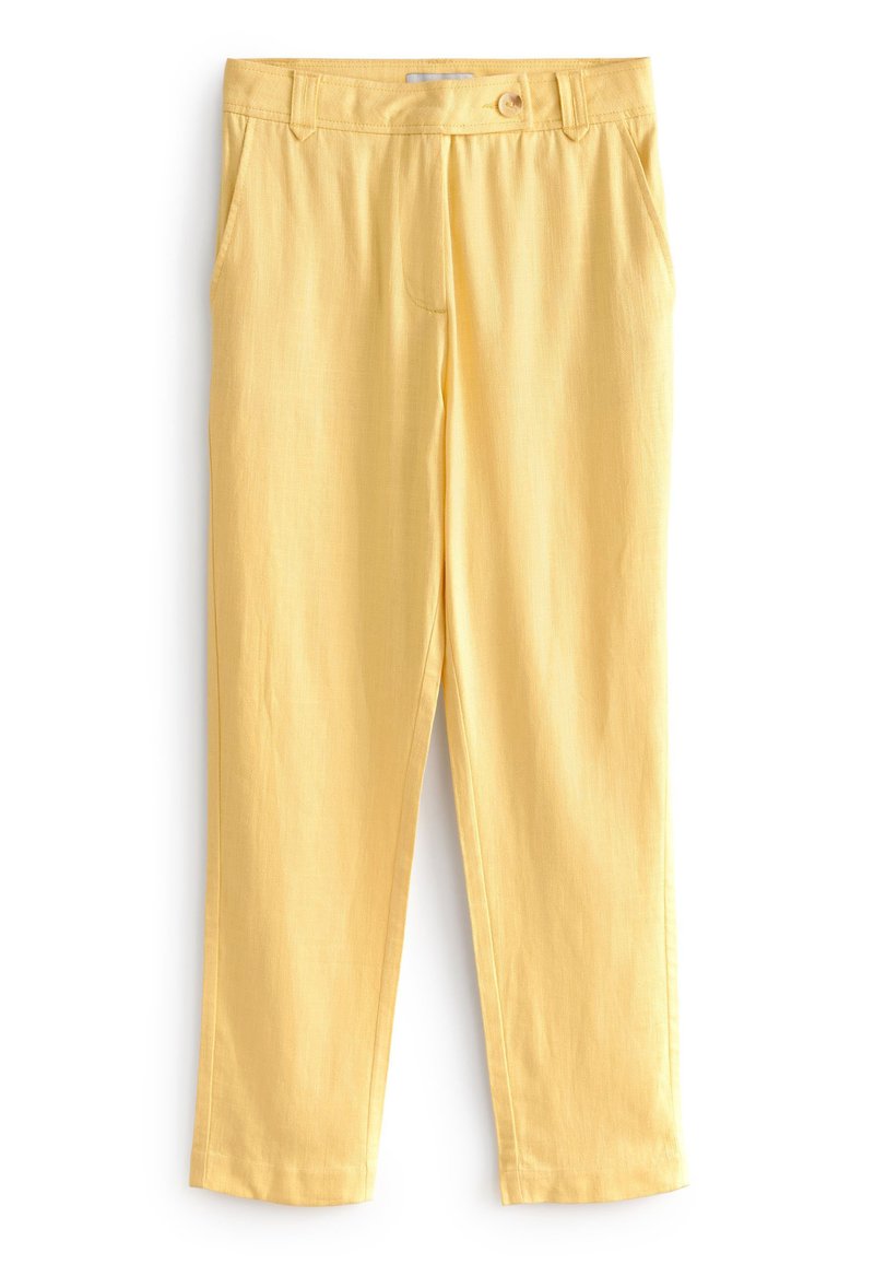 Next Broek lichtgeel gemêleerd
