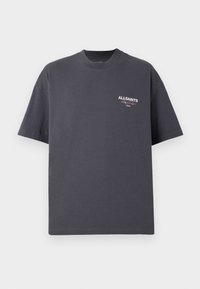 AllSaints AMORE CREW - Print T-shirt - washed black