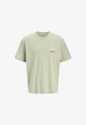 Jack & Jones, BACKPRINT JORSURF - T-shirt imprimé - desert sage