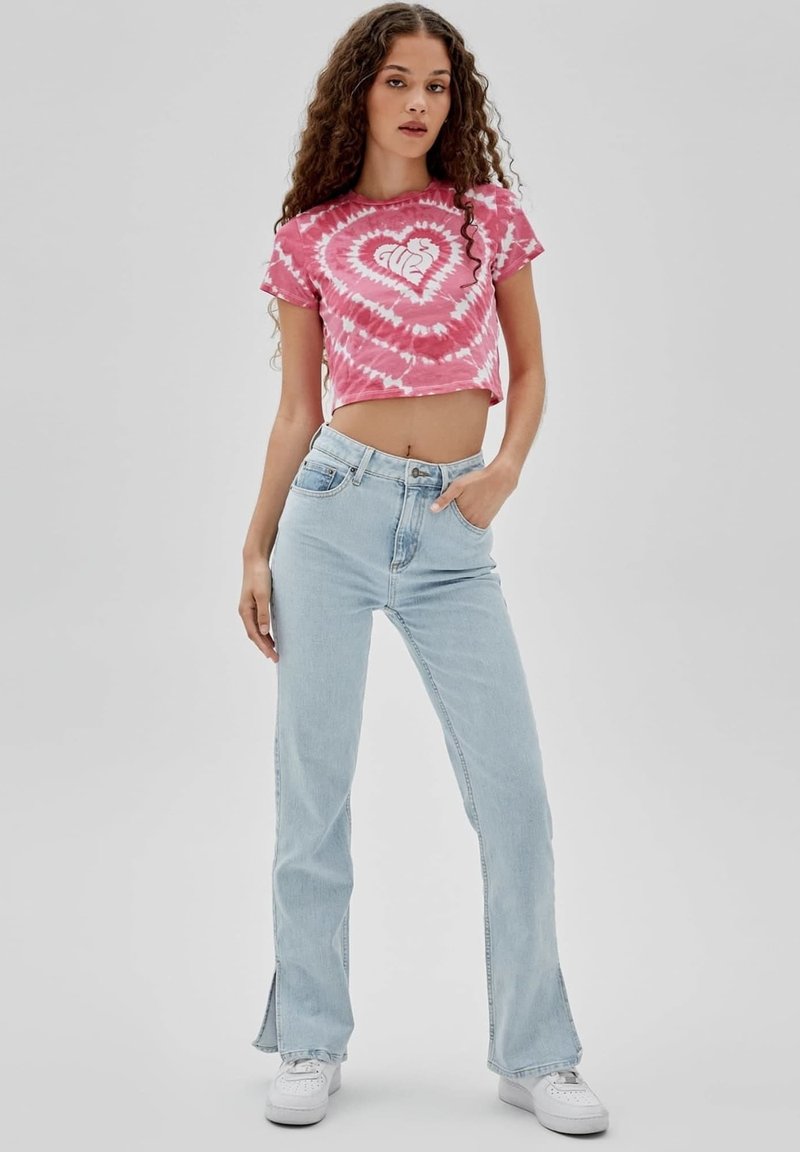 Damen T-Shirts | Guess T-Shirt print mehrfarbe rose/rosa - TQ62844 Damen T-Shirts | Guess T-Shirt print mehrfarbe rose/rosa - TQ62844
