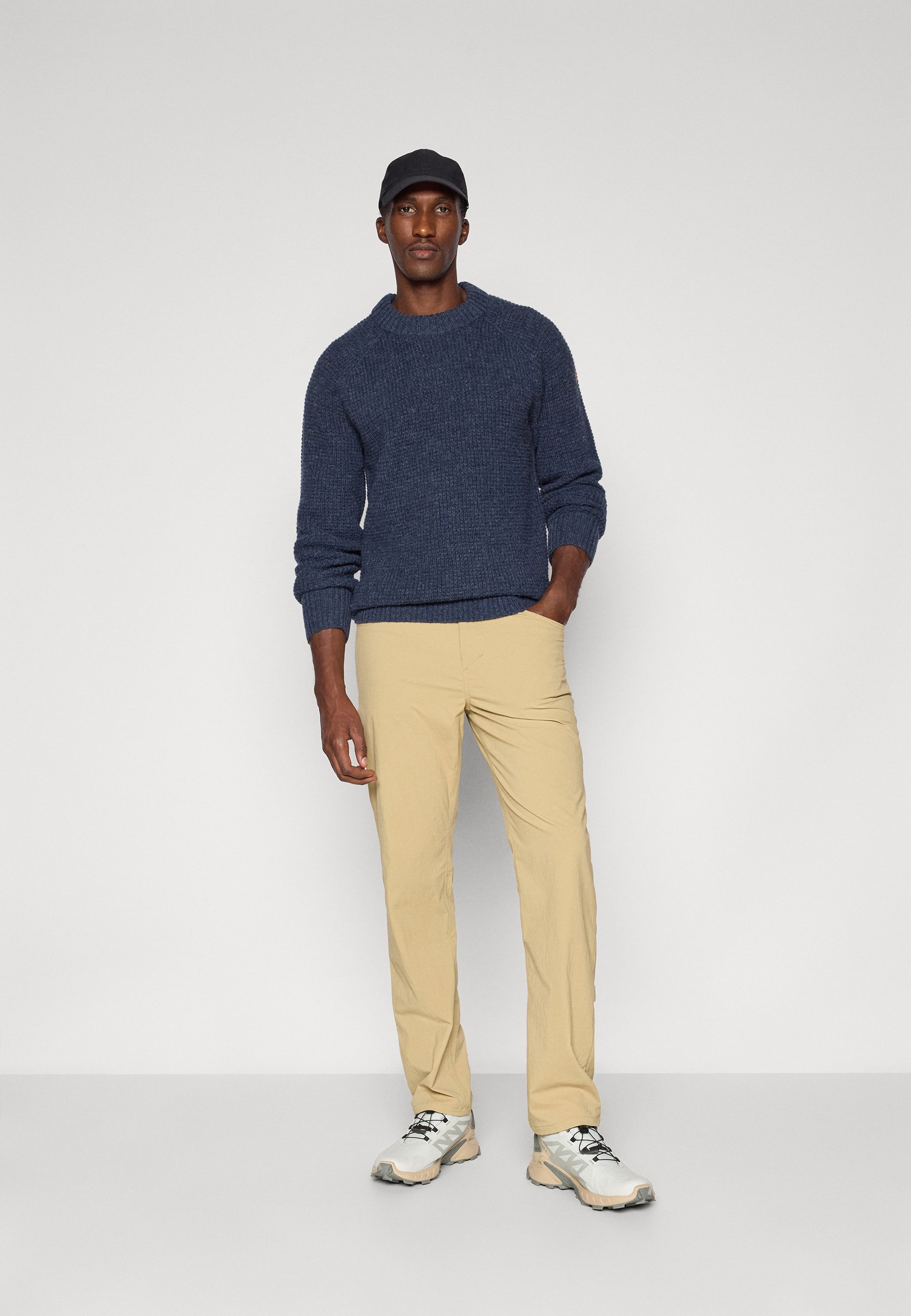 Fjällräven ÖVIK WAFFLE KNIT M - Camisola - navy/azul - Zalando.pt