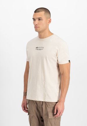 Alpha Industries, ALPHA WORDING - Tričko s potlačou - jet stream white