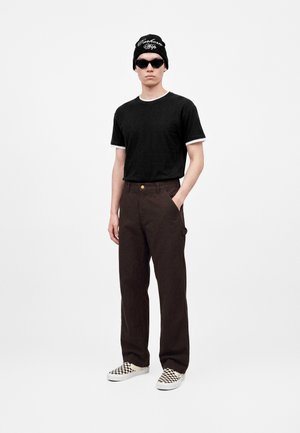 Carhartt WIP, SINGLE KNEE PANT - Pantaloni - tobacco rinsed