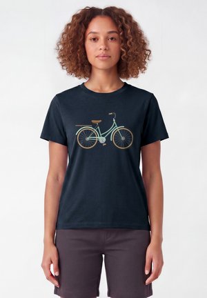 watapparel, MINT BIKE - T-shirt imprimé - french navy