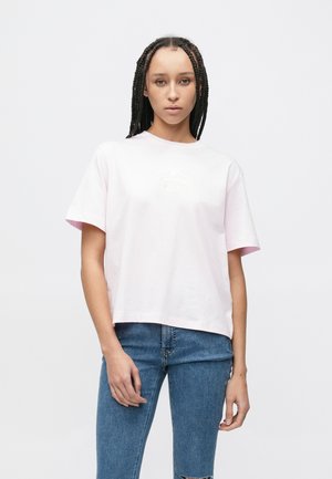 BOXY COCTAIL LOGO TEE - Μπλουζάκι με στάμπα - pearly pink