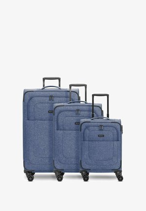ESSENTIALS SET 3-TEILIG MIT DEHNFALTE - Juego de maletas - blue
