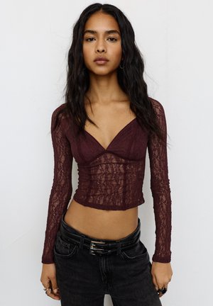 CORSETRY-INSPIRED - Bluse - bordeaux