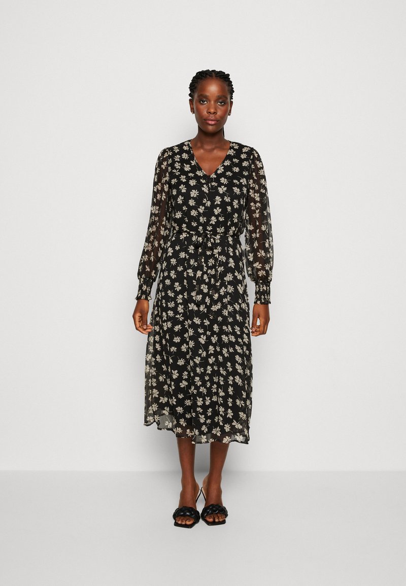 Vero Moda VMPICA V NECK DRESS - Φόρεμα ημέρας - black/pica