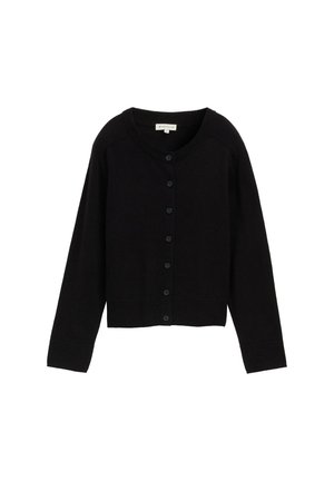 CARDIGAN MIT KASCHMIR-ANTEIL - Strickjacke - deep black