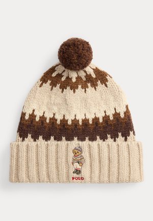 Polo Ralph Lauren POLO BEAR WOOL-BLEND POM BEANIE - Lue - cream