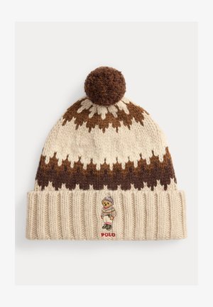 Polo Ralph Lauren POLO BEAR WOOL-BLEND POM BEANIE - Lue - cream