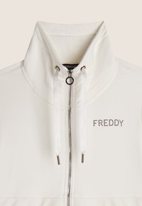 Freddy COLLO ALTO CON BANDA - Sudadera con cremallera - bianco