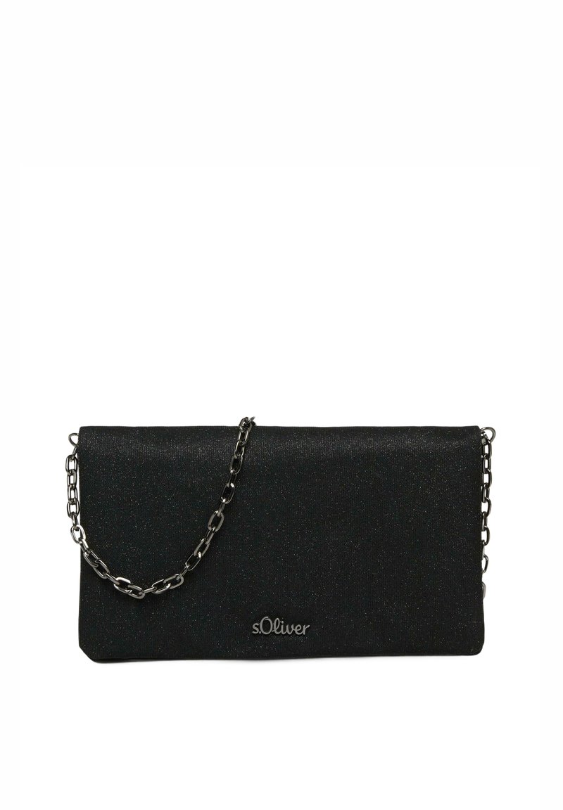 s.Oliver IN SCHIMMERNDER OPTIK - Clutch - schwarz