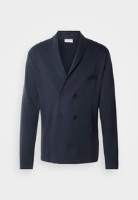 Lindbergh SHAWL COLLAR CARDIGAN - Strickjacke - navy/dunkelblau ...