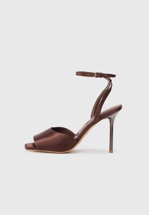 KAIASIEN - Højhælede sandaletter / Højhælede sandaler - dark brown