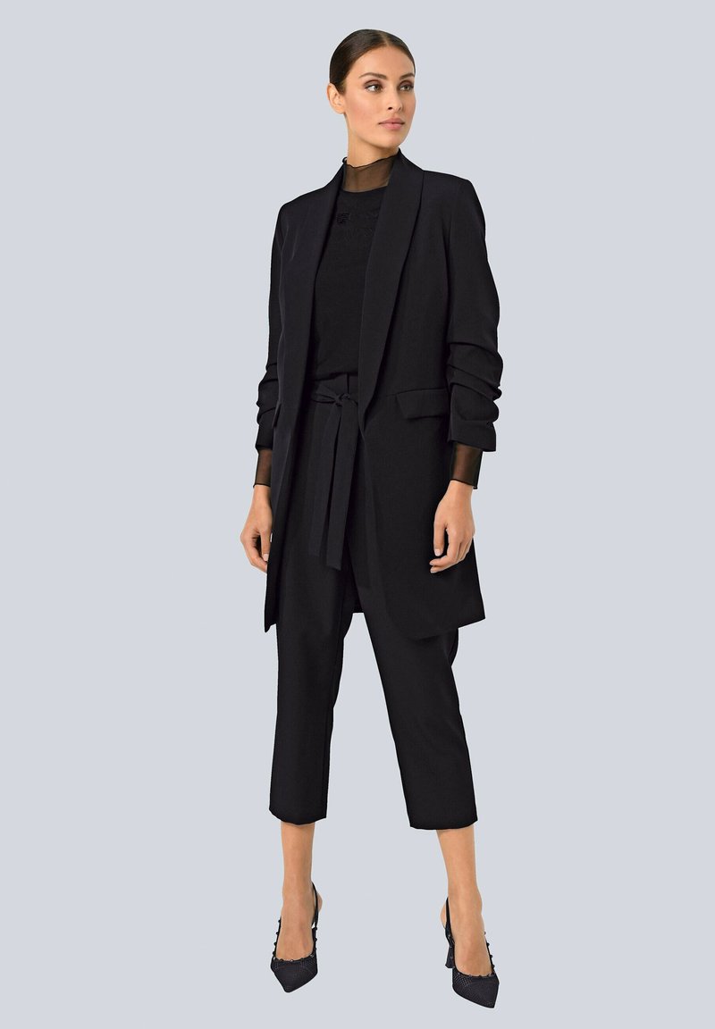 Damen Parkas | Alba Moda Kurzmantel schwarz - SW06830 Damen Parkas | Alba Moda Kurzmantel schwarz - SW06830