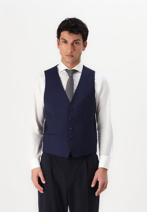 BOSS HUGE - Suit waistcoat - open blue