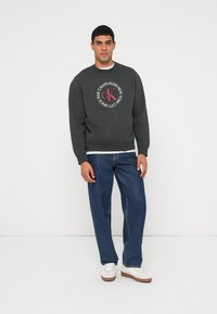 Calvin Klein Jeans CIRCLE GRAPHIC - Mikina - pirate black