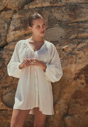 Next, TALL FIT - VOLUMINOUS BEACH SHIRT . - Strandaccessoire - white