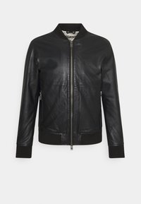 Selected Homme SLHICONIC - Casaco de couro - black