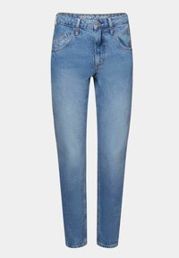 Helle blaue Denim-Jeans mit geradem Bein, Fünf-Taschen-Design und einem Bund mit dem Markennamen "ESPRIT JEANS".