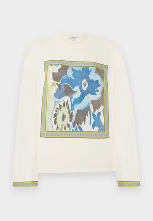 Topshop DIDDI SKATER TEE - Tops ar garām piedurknēm - ecru