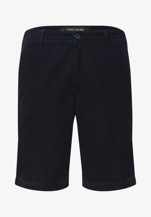 Street One MEN, CHINO SHORTS IN A REGULAR FIT MADE OF CORDUROY - Shorts - dark ink blue