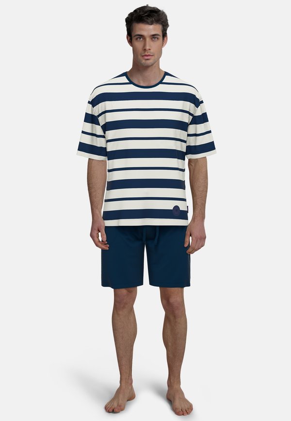 SET - Nachtwäsche Set - blau hell uni