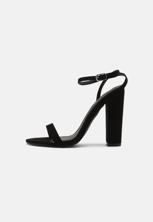 Missguided Sandály na vysokém podpatku - black