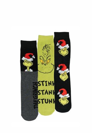 3ER PACK THE GRINCH - Socks - grün schwarz