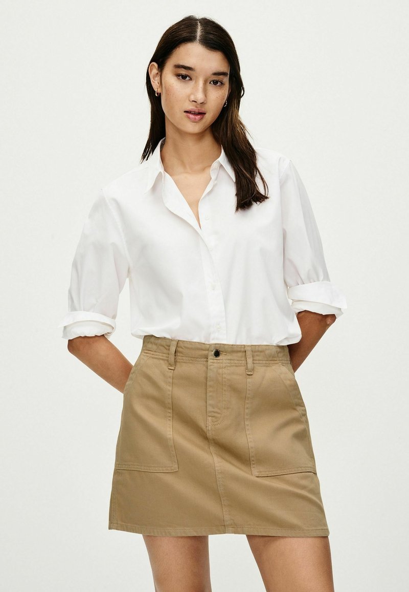 Next REGULAR FIT - A-lijn rok - sand