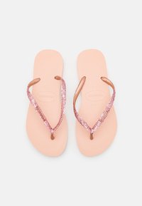 Havaianas SLIM GLITTER - Sapatos para piscina - ballet rose/golden blush