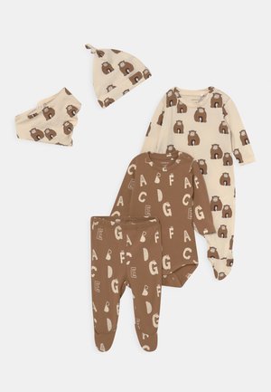 NBNMAL SET UNISEX - Leggings - toasted coconut