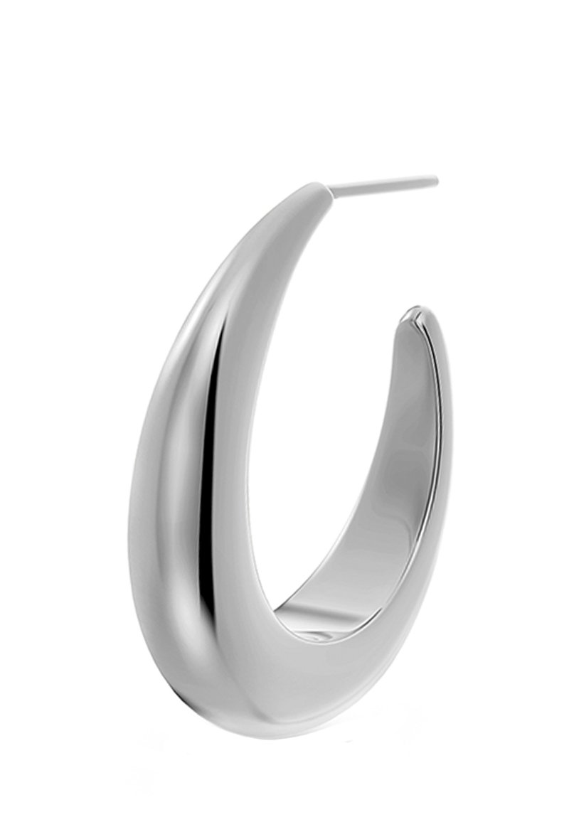 Orecchini A Cerchio (Creoles) Per Donna In Argento Sterling 925 Rodiati – Design Moderno E Senza Tempo