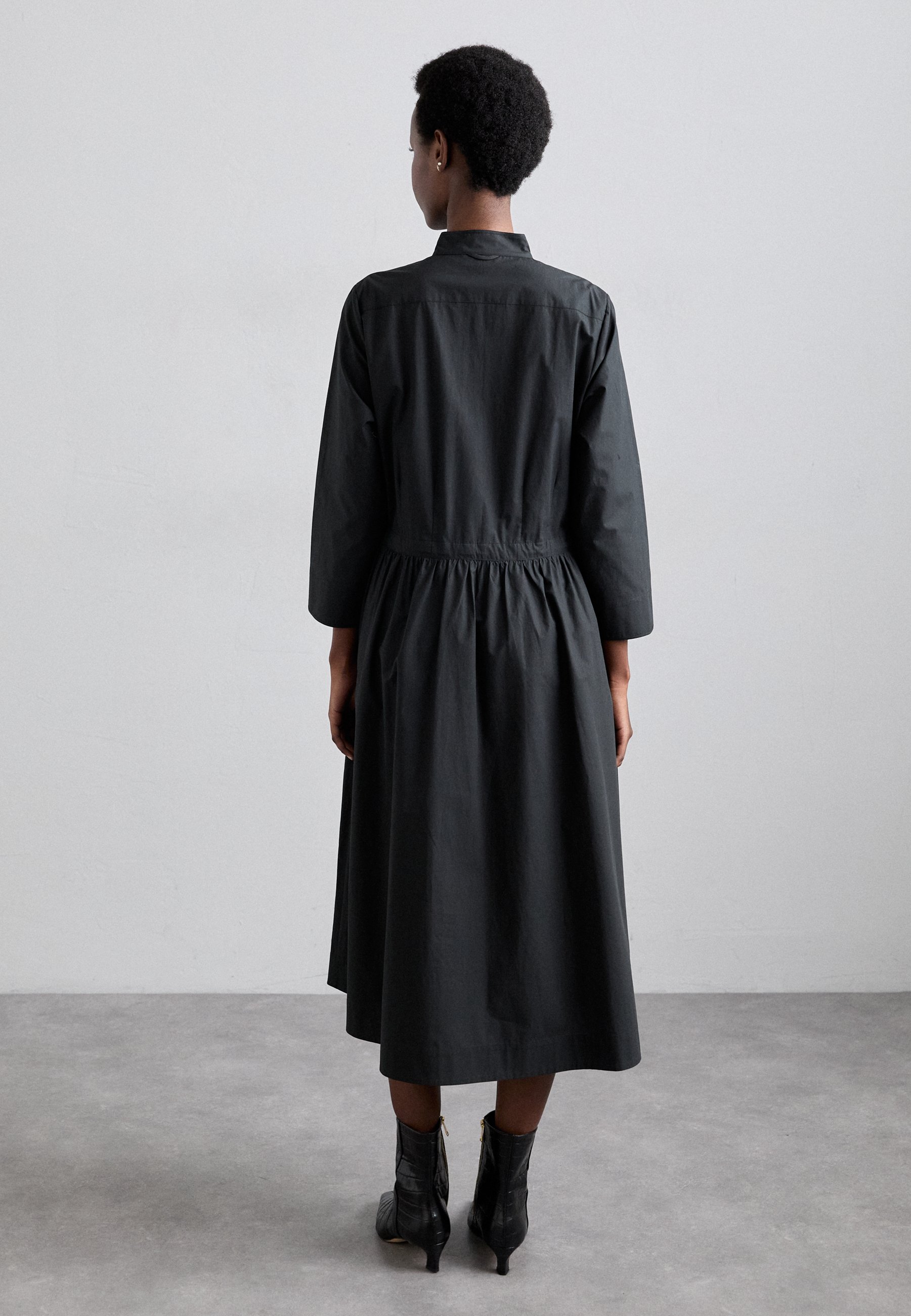 Tory Burch MIDI SHIRTDRESS - Shirt dress - black - Zalando.co.uk