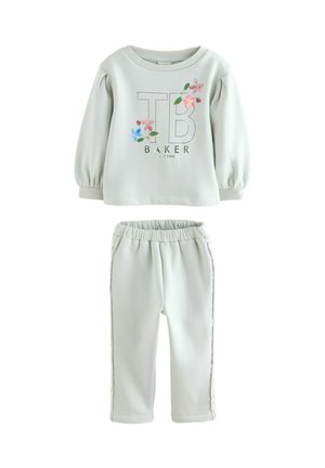 REGULAR FIT - 2 PIECE BACK STRAIGHT LEG JOGGER SET   - Jogginghose - mint green