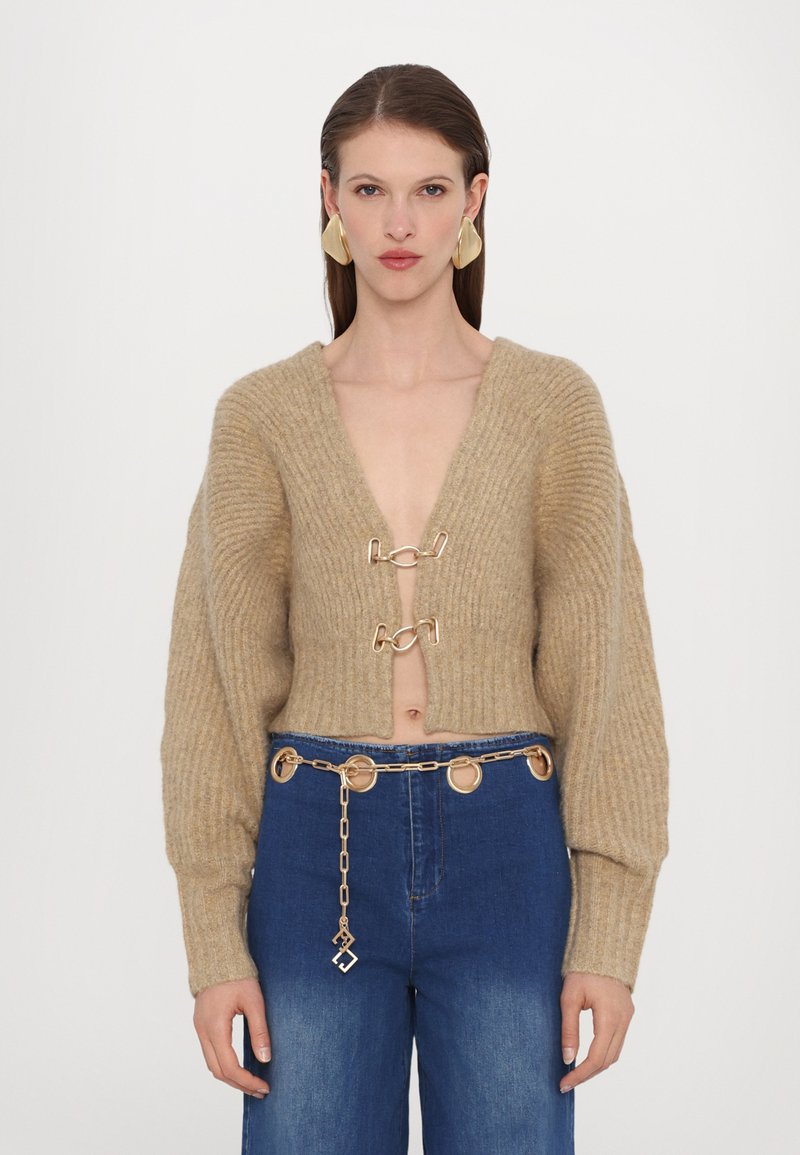 Cult Gaia CASELLA CARDIGAN - Gilet - champagne
