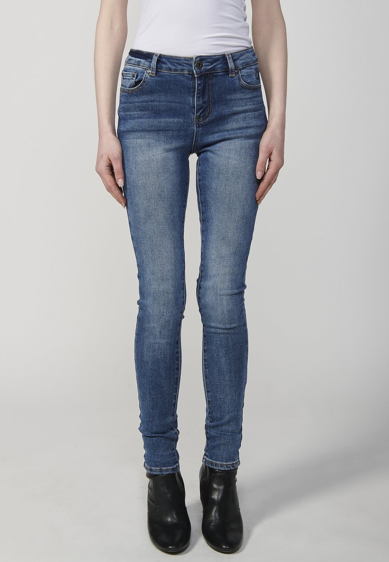 Koroshi LARGO - Aptempti džinsai - azul osc   dark blue