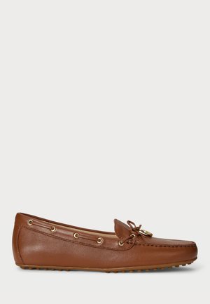 Lauren Ralph Lauren WYLIE NAPPA LEATHER DRIVER - Sapatos sem atacadores - brown