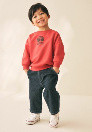 Next, REGULAR FIT - PRINTED CREW NECK SWEAT TOP  . - Sweatshirt - red truck
