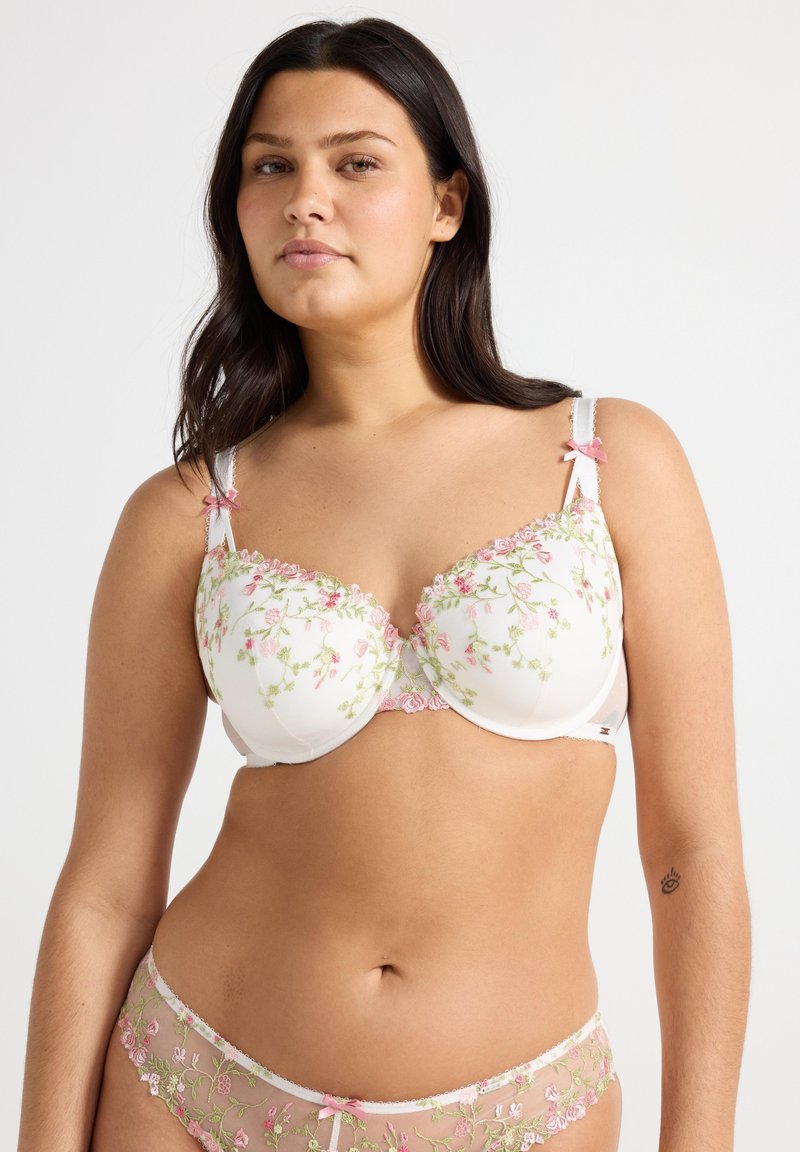 Lindex - BRA ROSIE LILJA - Underwired bra - light white, Enlarge