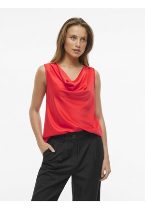 VILA Blouse - poppy red
