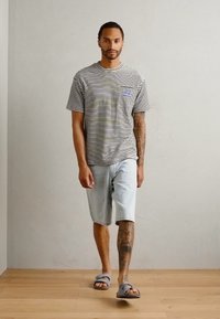 Scotch & Soda POCKET - Print T-shirt - white / navy