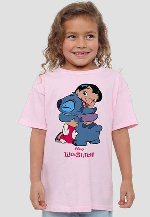 Disney LILO AND STITCH 90S HUG - Print T-shirt - pink