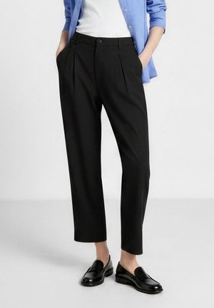 Calliope, PANTALONE LUNGO TINTA UNITA - Pantaloni - ultrablack