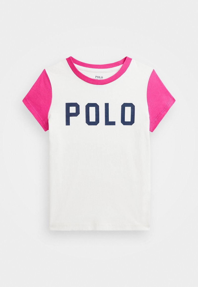 Polo Ralph Lauren - COLOR BLOCKED LOGO COTTON JERSEY TEE - T-Shirt print - belmont pink, Vergrößern