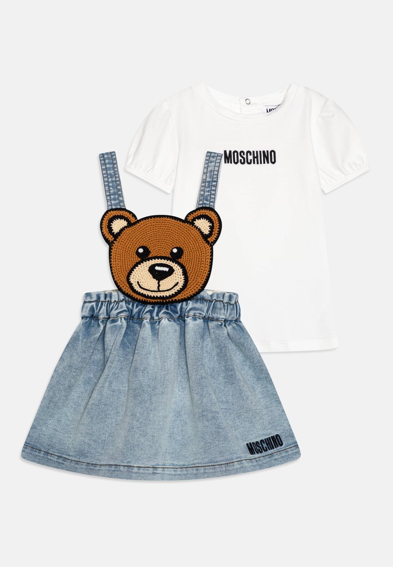 MOSCHINO BABY SET Spijkerjurk white/wit Zalando.nl