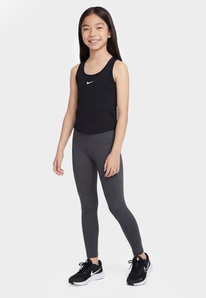Nike Performance ONE TANK UNISEX - Top - black/white