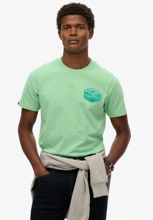 Superdry & Co T-shirt print - soft green